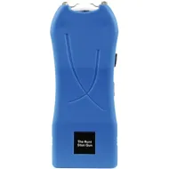Rechargeable Runt 80,000,000 volt stun gun with flashlight and wrist strap disable pin Blue