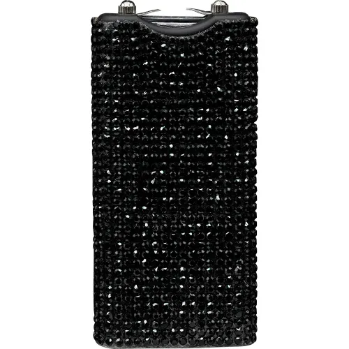 Rhinestun Keychain Stun Gun Black