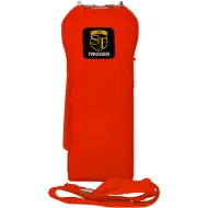 Trigger 75,000,000 Stun Gun Flashlight with Disable Pin Red 